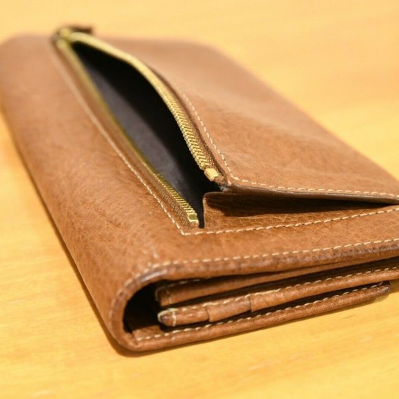 MULBERRY Continental Plaque Wallet--Oak Veg Tan - Picture 2 of 8